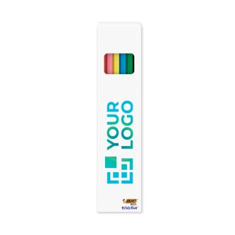 Set de coloriage recyclé certifié FSC® avec 6 crayons BIC®