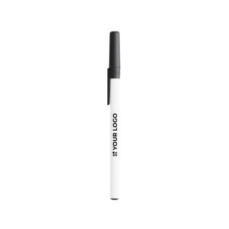 Stylo en plastique recyclé avec capuchon, encre bleue Round Stic® BIC®