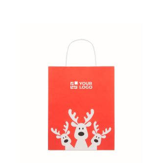 Petit sac cadeau de Noël en papier, fabriqué en UE