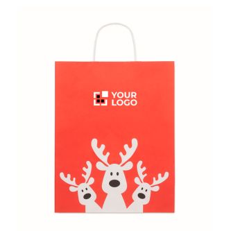 Grand sac cadeau de Noël en papier, fabriqué dans l’UE
