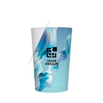 Gobelet en plastique translucide réutilisable et résistant de 400 ml vue principale