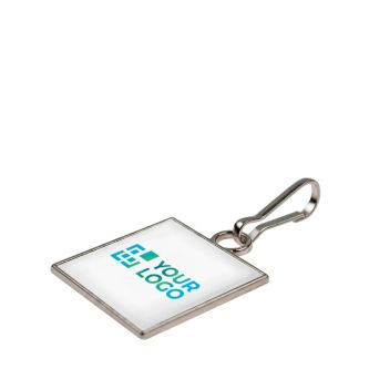 Tirette de fermeture éclair carrée en métal pour sacs et vestes