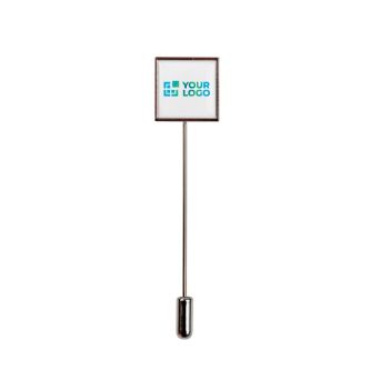Pin's de revers métallique carré pour congrès et événements