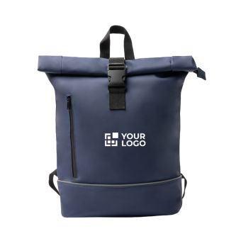 Sac à dos roll-top, grand compartiment et bande réfléchissante PC 15"