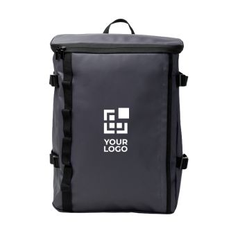 Sac à dos en similicuir pour PC portable avec fermeture éclair 16"