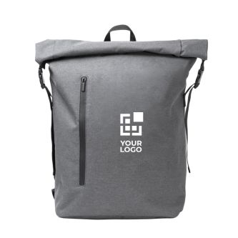 Sac à dos en plastique recyclé, déperlant, pour ordinateur 15"