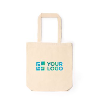 Sac en coton avec fermeture éclair et soufflet 230 g/m²