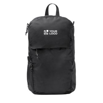 Sac à dos écologique déperlant avec poches et fermeture éclair 9"
