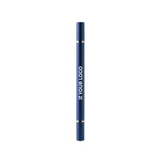 Stylo 2 en 1 à finition métallisée avec crayon infini et encre bleue