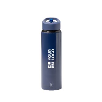 Gourde anti-fuite en inox recyclé avec anse et paille 700 ml