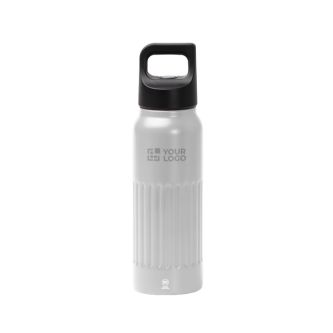 Bouteille en inox recyclé avec bouchon à ouverture par pression 500 ml