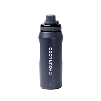 Gourde en inox recyclé avec bouchon translucide et anse 600 ml