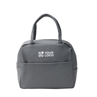 Glacière avec intérieur isotherme et poche frontale en similicuir 8 L