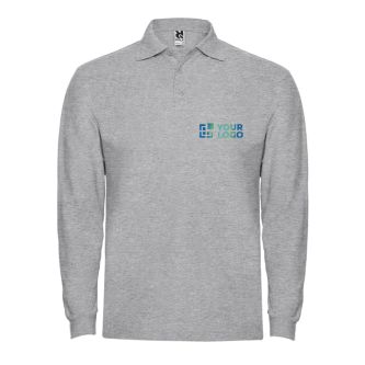 Polo en coton à manches longues 220 g/m² Roly Direct Estrella 