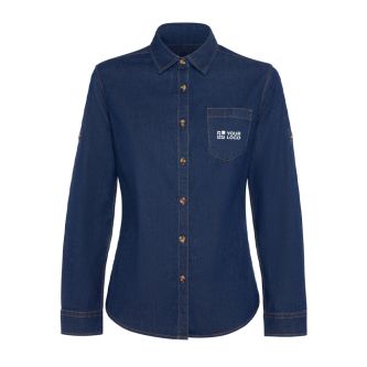 Chemise en jean pour femme, manches longues 210 g/m² Roly Direct Lujan