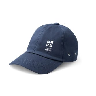Casquette à 6 panneaux avec œillets métalliques latéraux