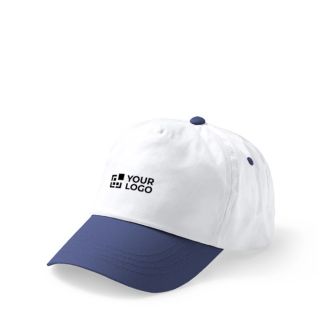 Casquette à 5 panneaux en coton avec œillets de ventilation 170 g/m²