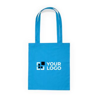 Tote bag en coton avec de longues poignées dans plusieurs couleurs