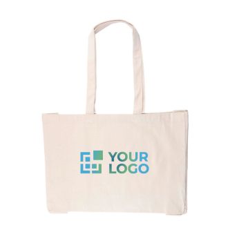 Sac de courses en coton naturel Oeko-Tex® 220 g/m2