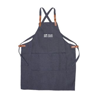 Tablier en polyester et coton avec 2 poches avant