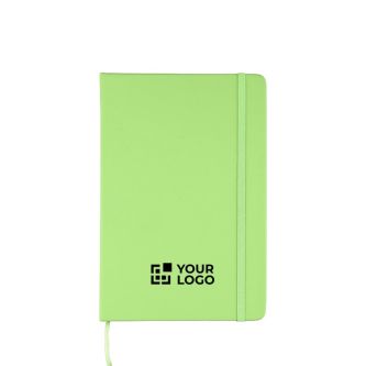Carnet à couverture rigide RPET avec feuilles lignées A5 assorties
