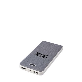 Batterie externe rectangulaire en plastique recyclé et RPET 10.000 mAh