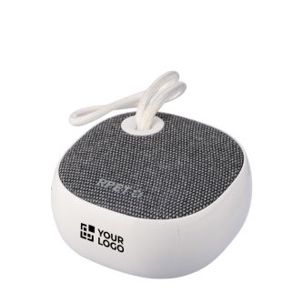 Enceinte sans fil avec tissu RPET et cordon 3W