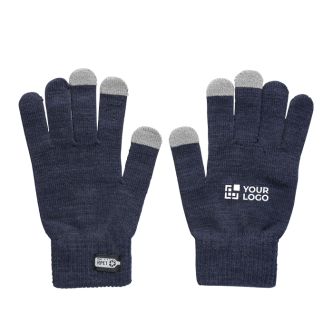 Gants d’hiver RPET avec 3 doigts compatibles écrans tactiles