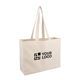 Sac en coton certifié OEKO-TEX avec anses longues 180 g/m²