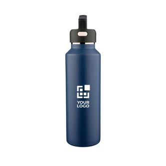 Gourde en inox à double paroi avec bouchon de transport 600 ml