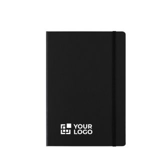Carnet en carton A5 avec fermeture élastique et pages lignées