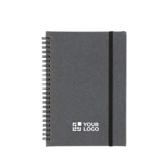 Carnet A5 en cuir synthétique recyclé avec pages lignées