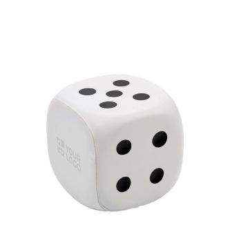 Anti-stress en mousse PU en forme de dé à personnaliser