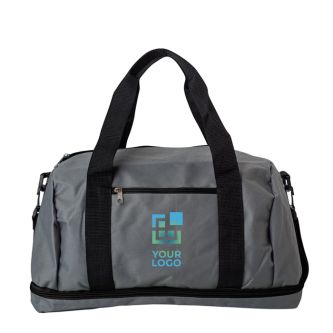 Sac de sport en polyester avec compartiment pour chaussures