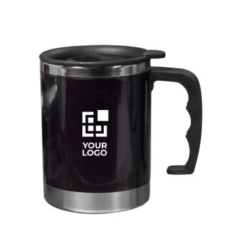 Mug thermique acier inoxydable avec couvercle à fermeture coulissante