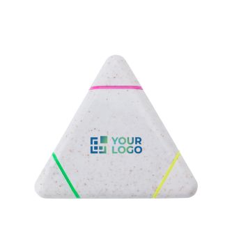 Marqueur triangulaire en paille de blé avec 3 couleurs différentes
