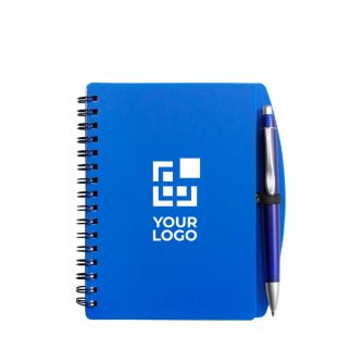 Carnet à couverture rigide et stylo assorti A6 pages lignées