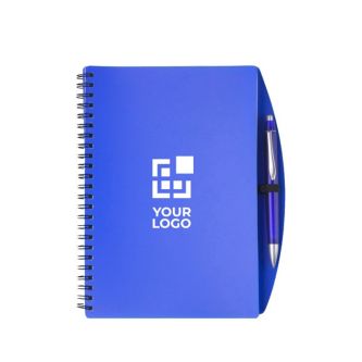 Carnet à couverture rigide et stylo assorti A5 pages lignées