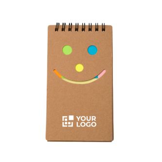 Bloc pratique de 50 notes et 150 marque-pages adhésifs avec spirale