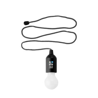 Ampoule LED personnalisable de couleur avec corde suspendue assortie