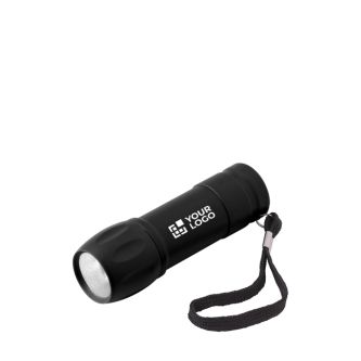 Lampe torche COB personnalisable avec dragonne assortie