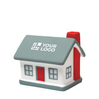 Anti-stress en PU en forme de maison typique à personnaliser