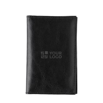 Portefeuille et porte-cartes en cuir de chèvre avec 3 compartiments