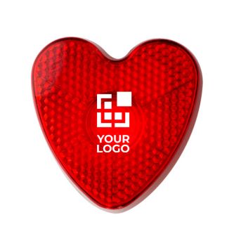 Lumière clignotante forme de cœur avec clip pour une fixation facile