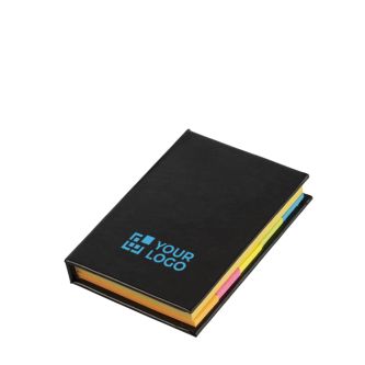 Notes adhésives couverture rigide avec papiers de différentes tailles