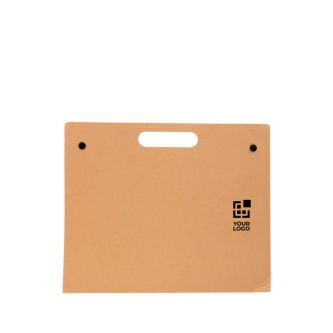 Chemise en carton avec matériel d’écriture et poignée de transport