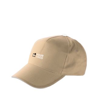 Casquettes 5 panneaux en coton avec fermeture velcro ClearLine