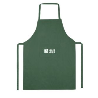 Tablier publicitaire classique en polyester sans poche 200 g/m² (GO)