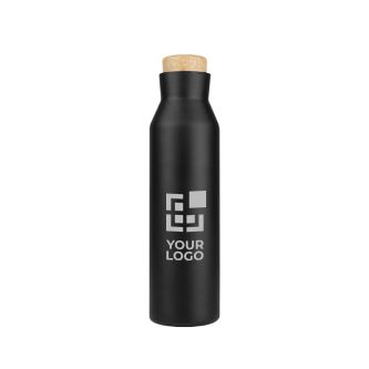 Bouteille isotherme en inox à double paroi avec bouchon à vis 600 ml