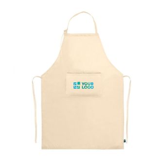 Tablier en coton Fairtrade avec fermeture réglable 180 g/m²